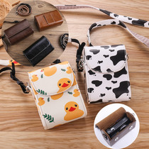 Suitable for Canon G5X2G7X Sony RX100M6 black card 7ZV1 leather sleeve Panasonic LX10GR3X camera bag TV