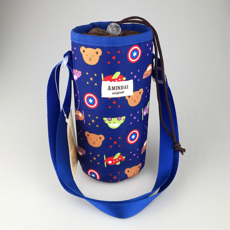 universal messenger cute children's heat preservation cup cover water cup with lifting rope protection cup with bear meal magician 350-500ml
