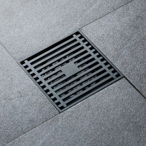 Lu Eun full copper floor leakage deodorant toilet dry and wet area long square invisible shower bathroom refined copper shower room washing machine