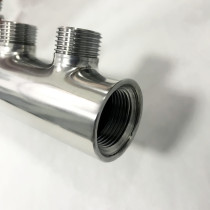 304 stainless steel water separator supervisor 6 branch pipe 4 points can be customized floor heating water separator