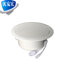 Ipnetwork ceiling speaker automatically triggers and plays smallpox horn bank hotel emergency broadcasting system