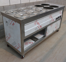 Stainless steel multifunctional snack truck for sale of rice table
