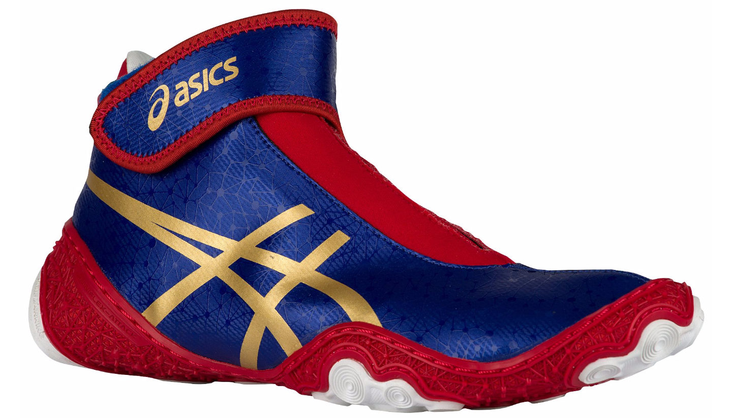 正品男比赛搏击鞋专业摔跤鞋拳击鞋 asics omniflex-attack v2.