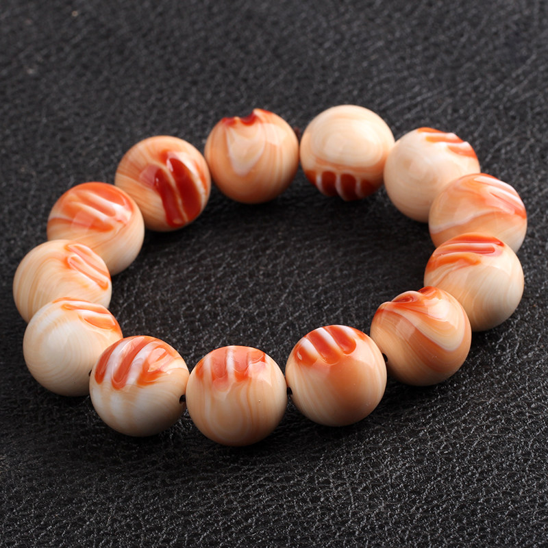 天然正品血槽万宝螺手链单圈手串佛珠念珠精挑配饰搭配男女款礼品