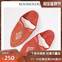 Roomology Morocco imported Agave fiber silk slippers lambskin bottom