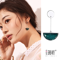 No ear hole ear clip female painless simple 925 silver needle high grade earrings Net red earrings Super Xiansen earrings