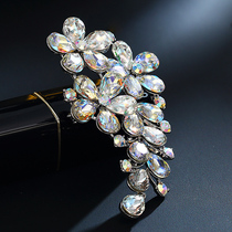 Yuxin Brooch Needle Female White Crystal Breast Flowers South Korea Brief Spring Autumn Sweater Clothed Cape with Shoulder Button Accessories for Accessories Birthday