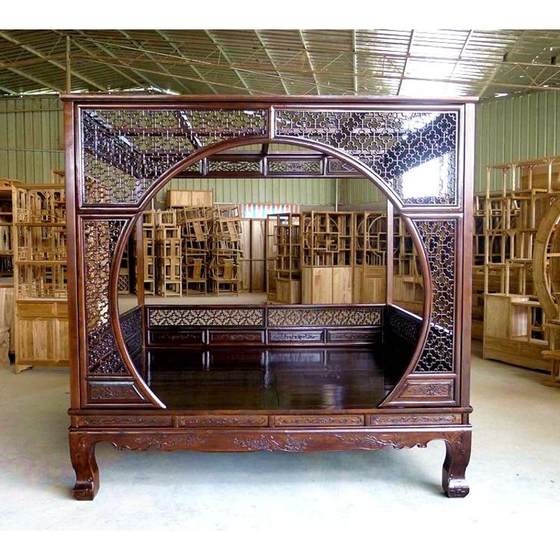 Old Elm 중국 스타일 싱글 및 더블 달 동굴 선반 침대 침대 ming 및 청나라 왕조 4 개의 필러 모방 고대 침대 단단한 나무 조각 빨간 로즈 우드 스텝 침대 Old Elm 중국 스타일 싱글 및 더블 달 동굴 선반 침대 침대 ming 및 청나라 왕조 4 개의 필러 모방 고대 침대 단단한 나무 조각 빨간 로즈 우드 스텝 침대