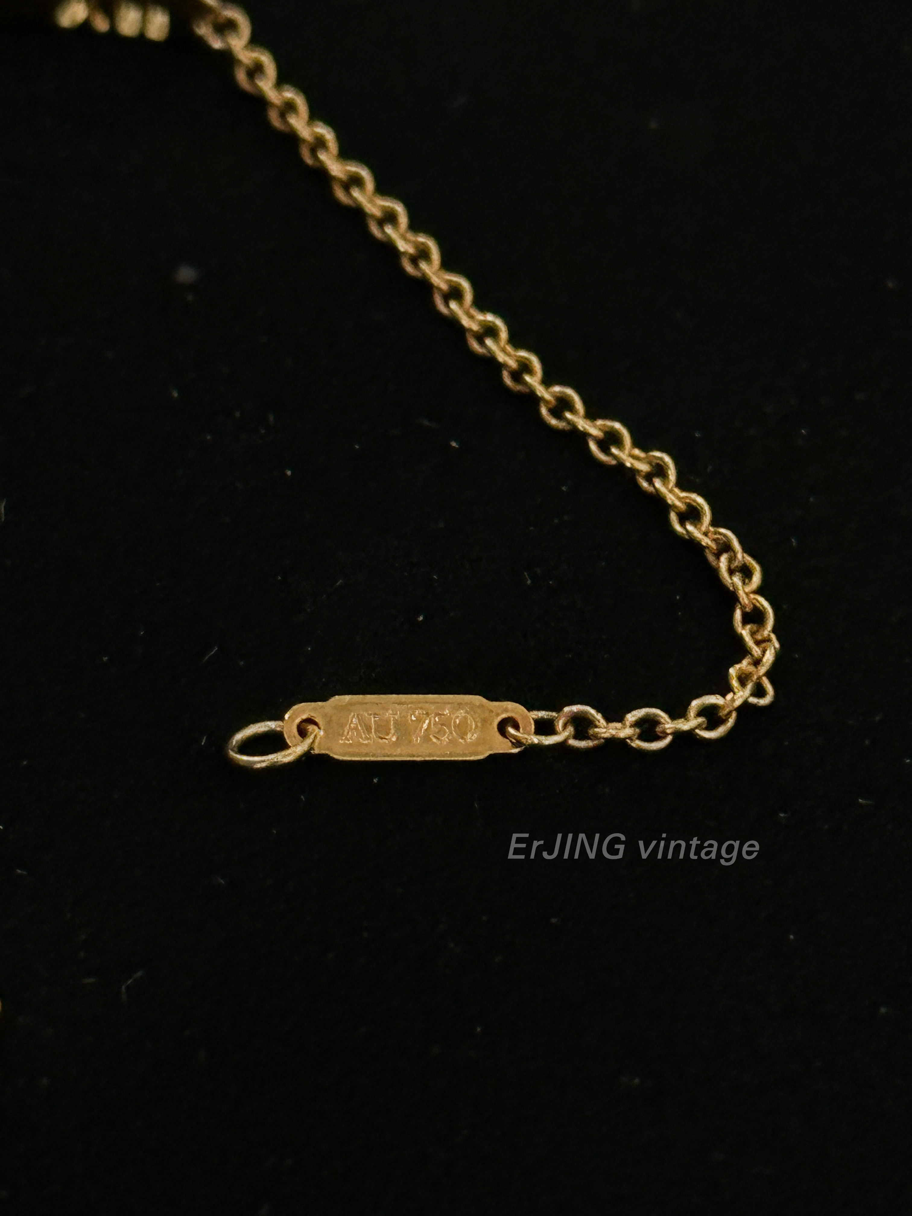 [99新未使用]tiffany&co蒂芙尼手链女士金色镶钻罗马