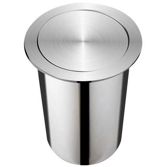 부엌 조리대 내장 스테인레스 스틸 쓰레기통 20cm 흔들림 커버 스토리지 배럴 22cm 플립 은폐 청소 배럴 부엌 조리대 내장 스테인레스 스틸 쓰레기통 20cm 흔들림 커버 스토리지 배럴 22cm 플립 은폐 청소 배럴