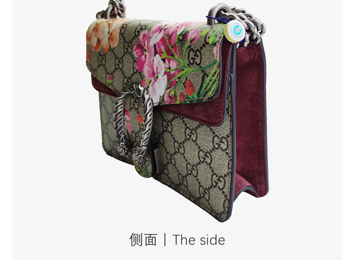 罚没正品 gucci天竺葵图案印花女士小号酒神包 wxpm9 - 资产处置
