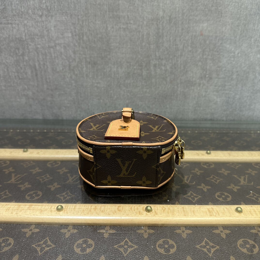 [9.8新]lv路易威登老花boite chapeau mini圆饼包新款包专柜正品