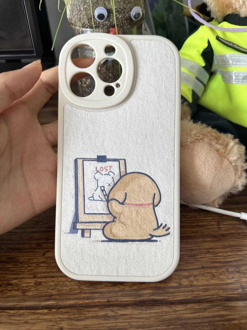 适用iphone14promax手机壳苹果15新款12mini狗狗画画16pro液态8plus7p