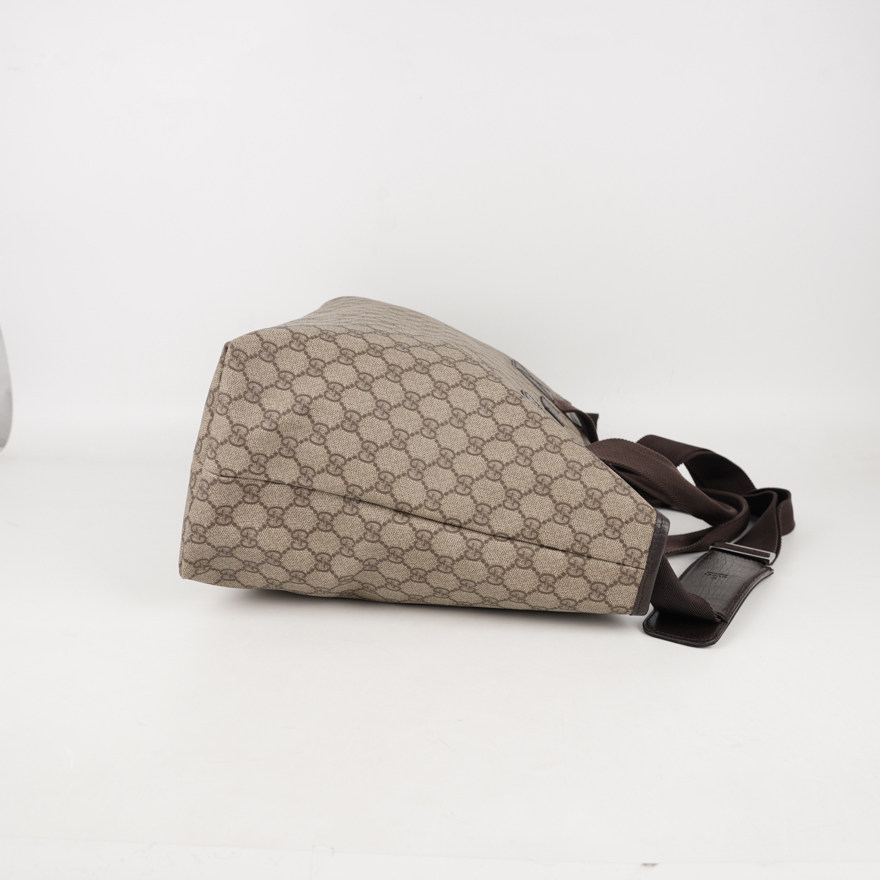 5新]古驰gucci中性棕色印花托特包c6007