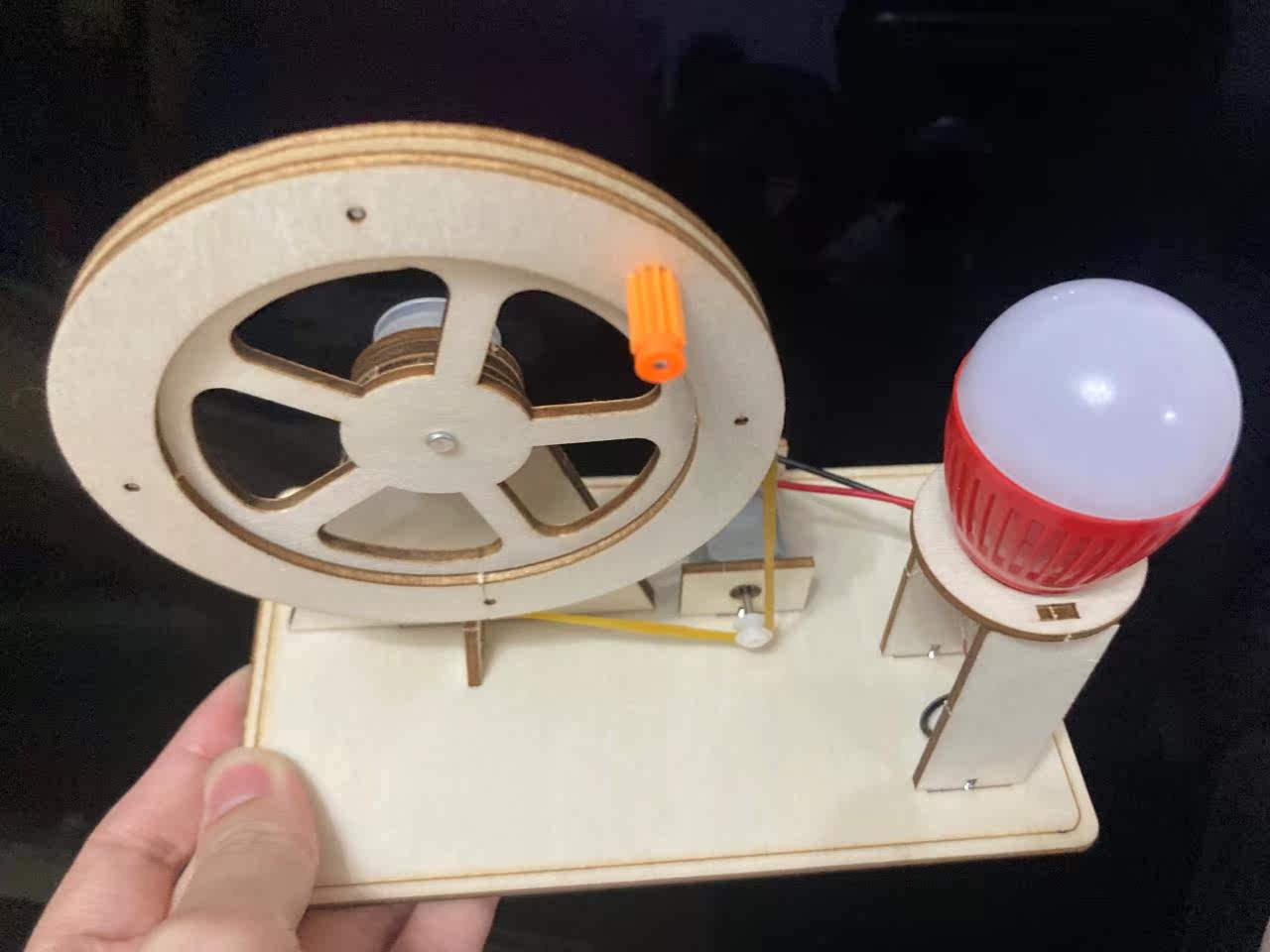 diy手摇发电机科学小手工 学生科技制作发明益智科普实验玩具礼物