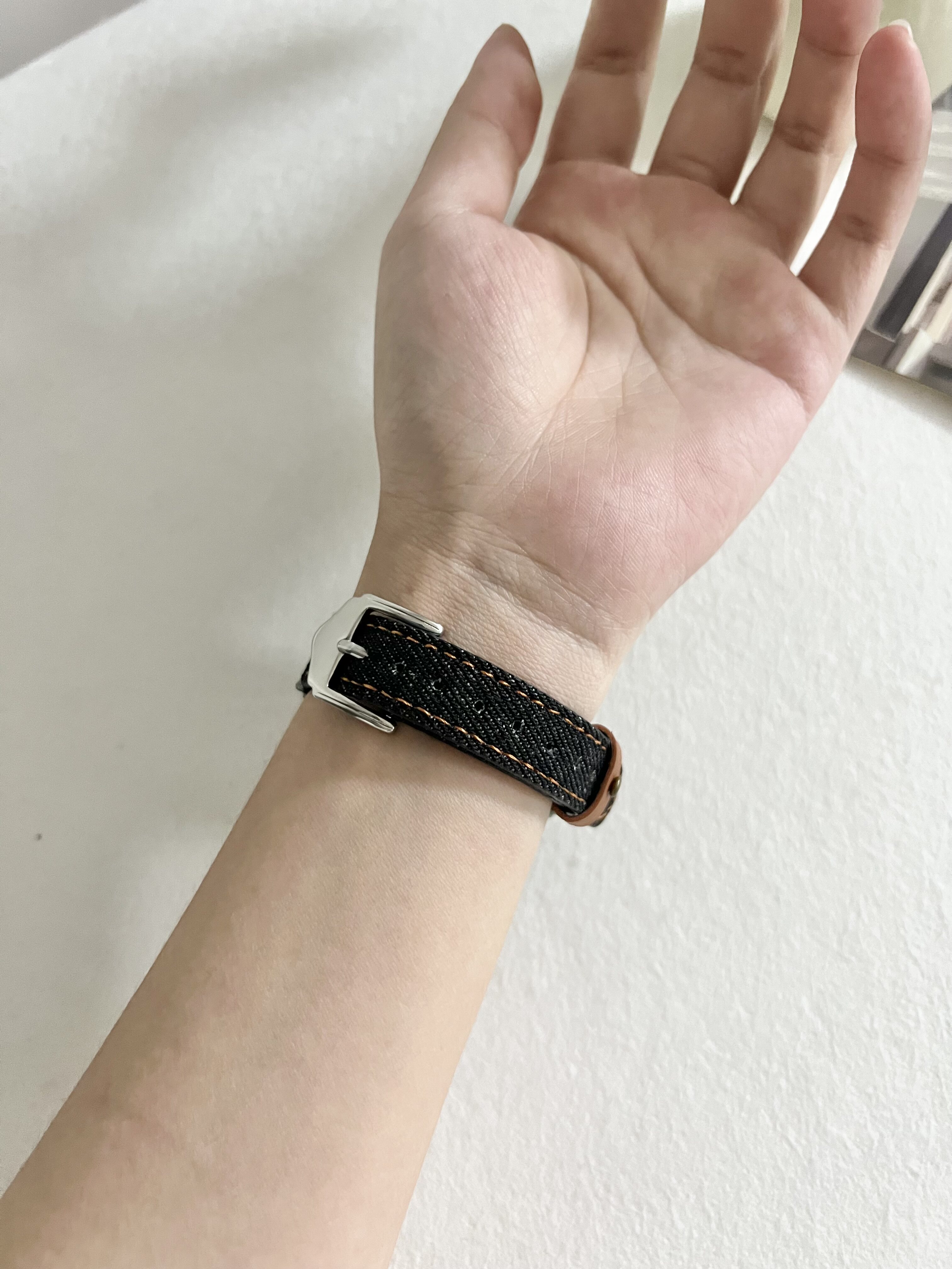 适用小米小米手表watchs4sport表带牛仔真皮xiaomi watchs3智能watch