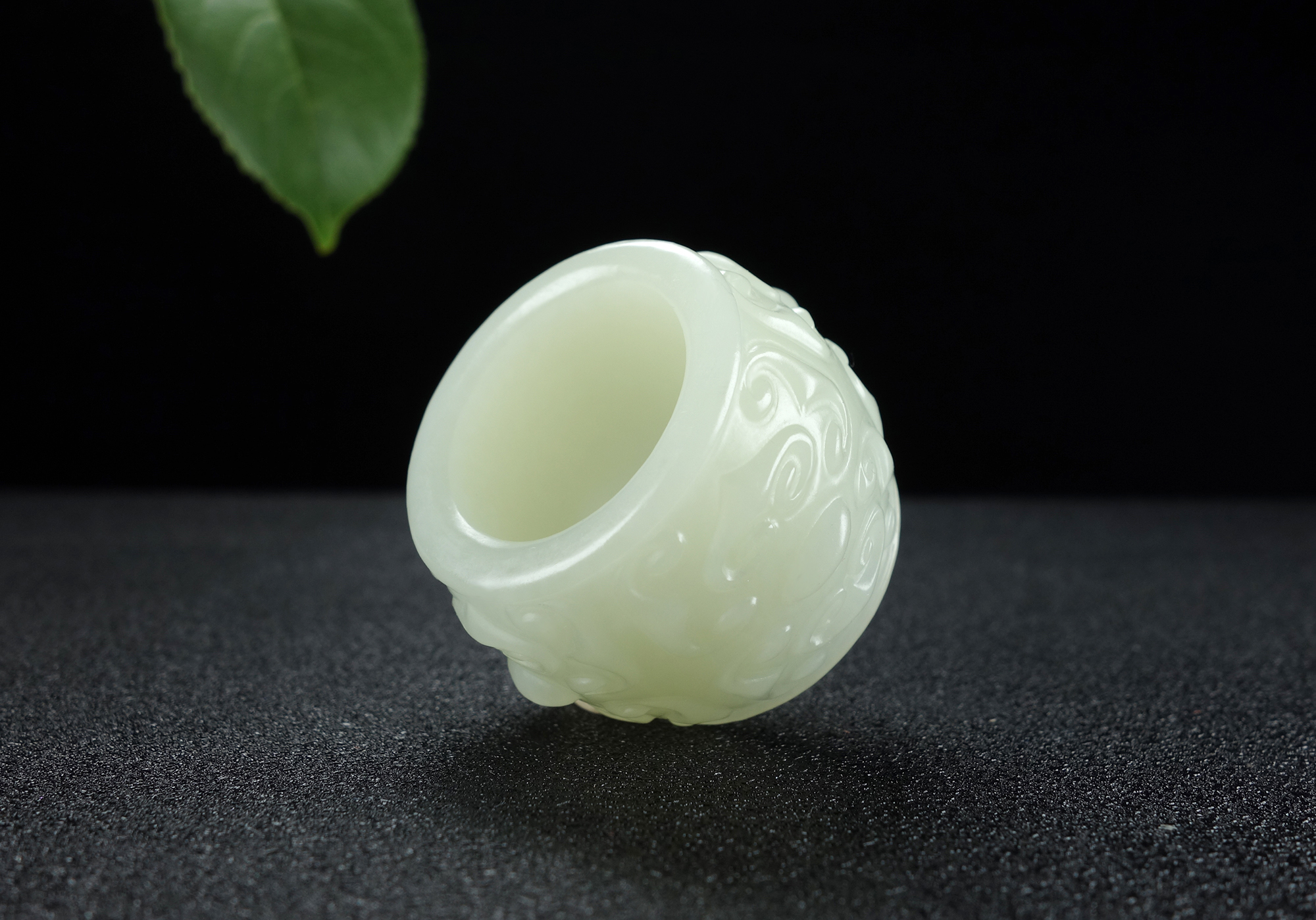 【大权在握】和田玉白玉仿古扳指手把件吊坠男女款44.69g