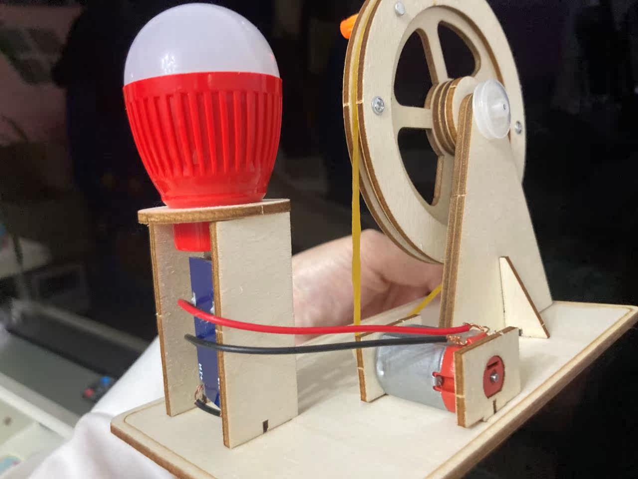 diy手摇发电机科学小手工 学生科技制作发明益智科普实验玩具礼物