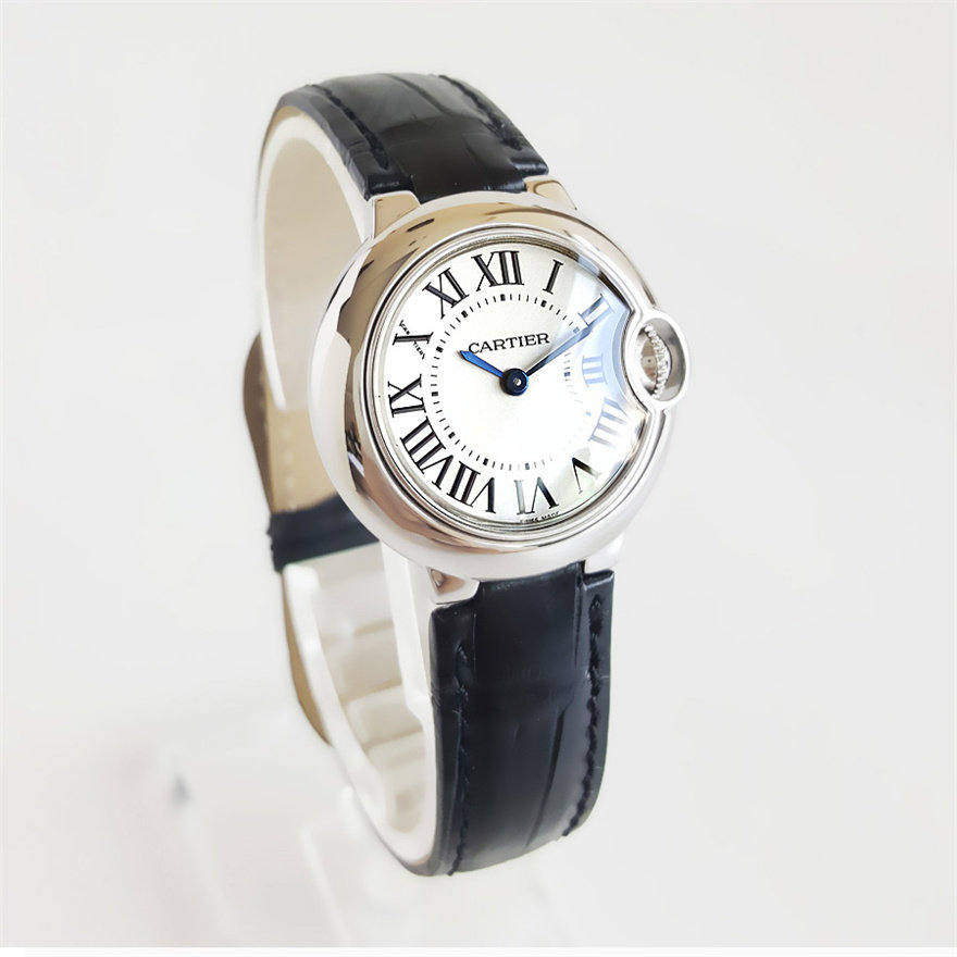 [9.8新]卡地亚女表蓝气球石英手表女士瑞士腕表w69018z4正品