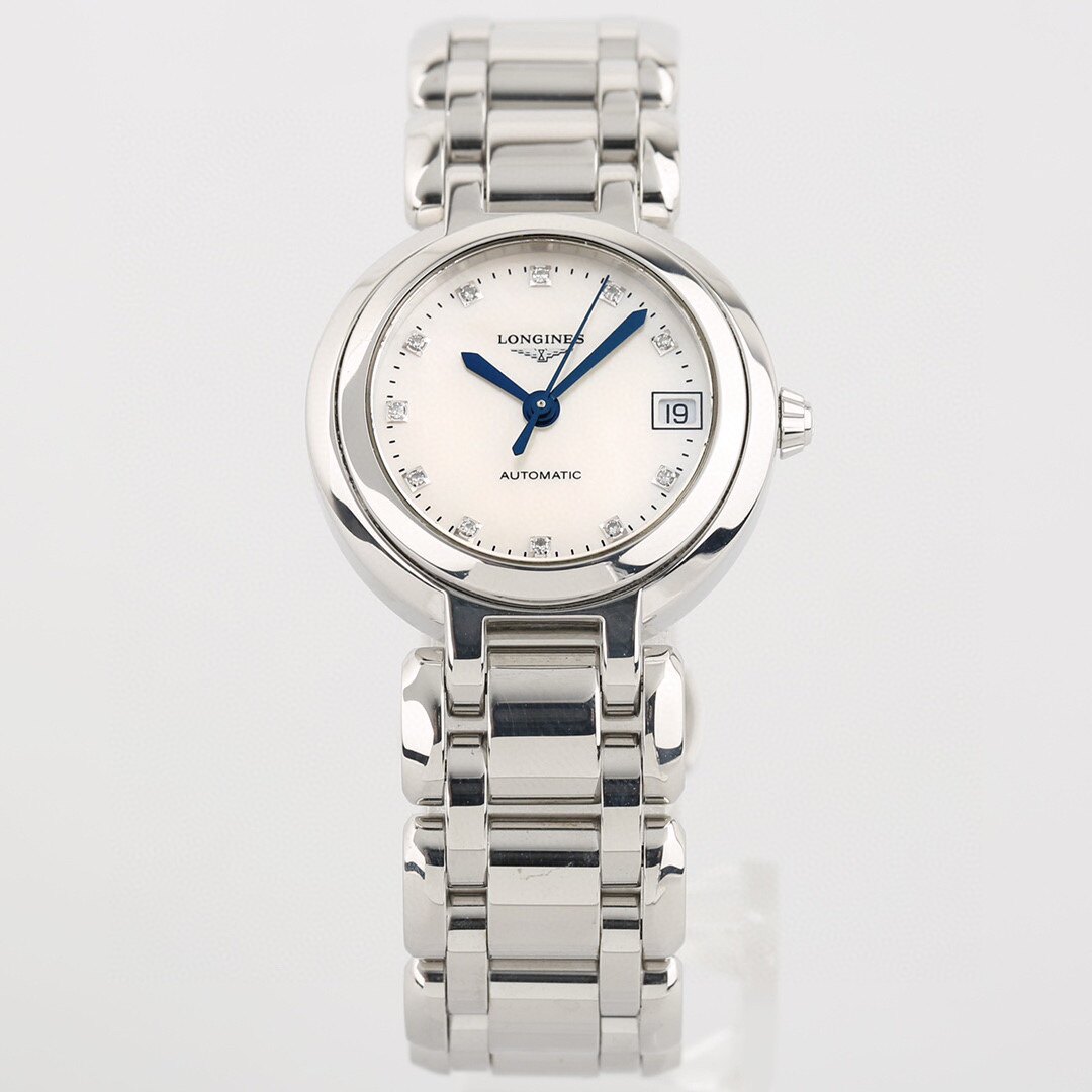 7折低价捡漏9.8新浪琴心月26.5mm机械女款手表l8.111.4.87.