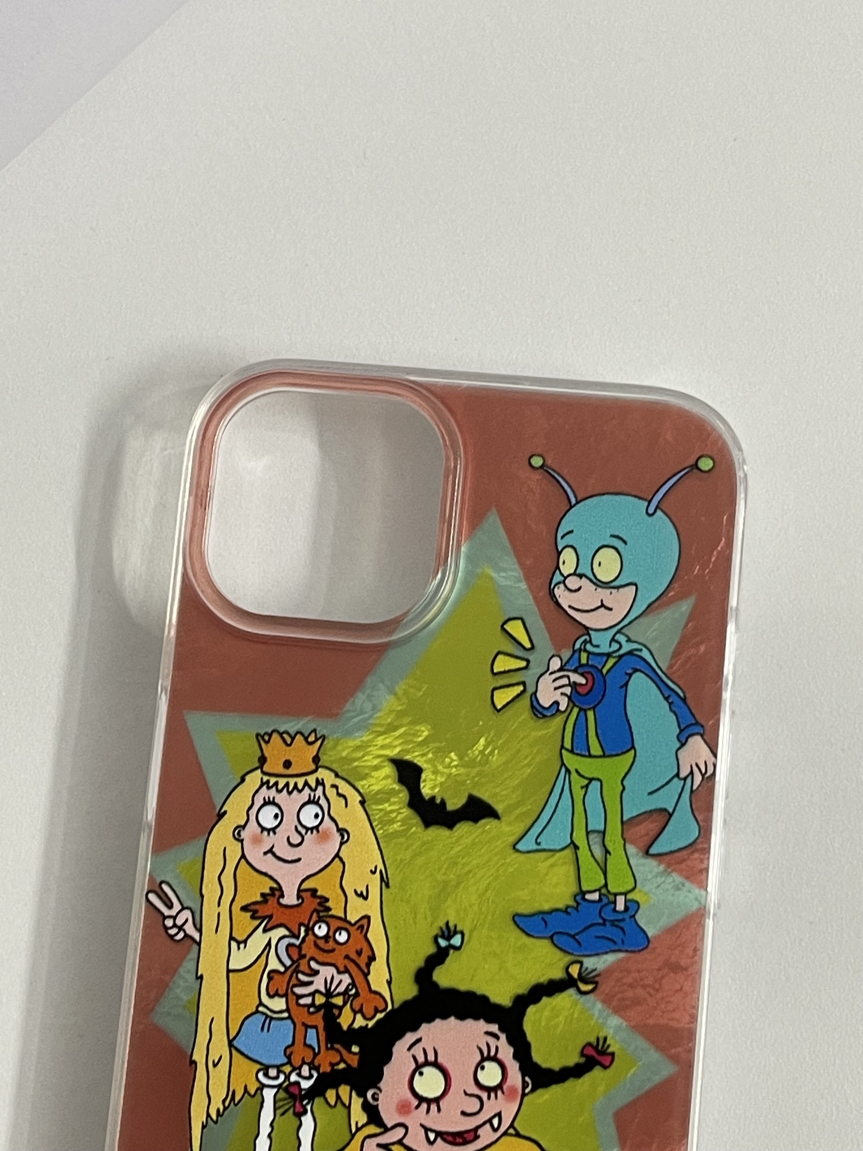 网红动漫小魔女蒙娜适用苹果16promax手机壳iphone15pro新款14超火