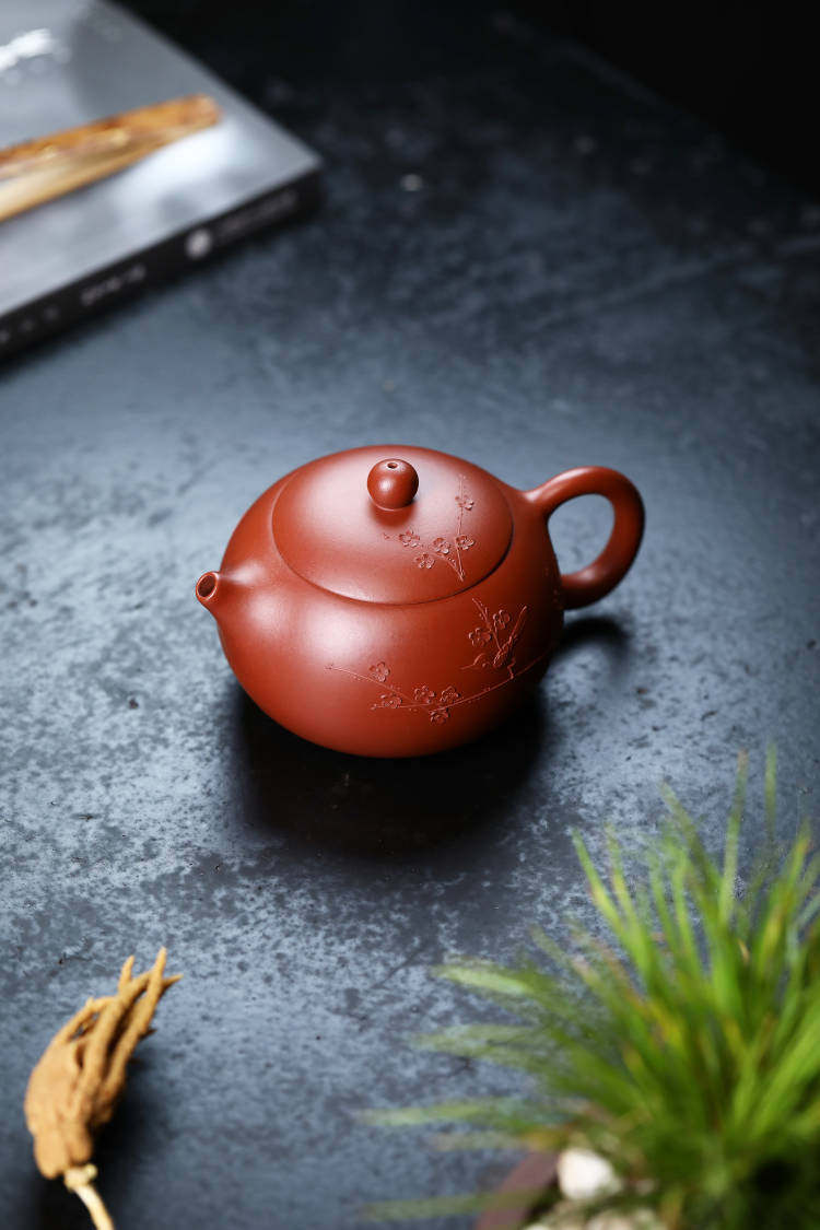 [每日一拍]堆绘西施 宜兴紫砂壶纯手工堆绘功夫泡茶器具220cc