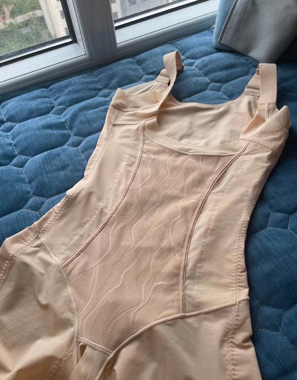 夏季薄款塑身衣女收腹束腰小肚子强力美体塑形身材管理连体束身衣