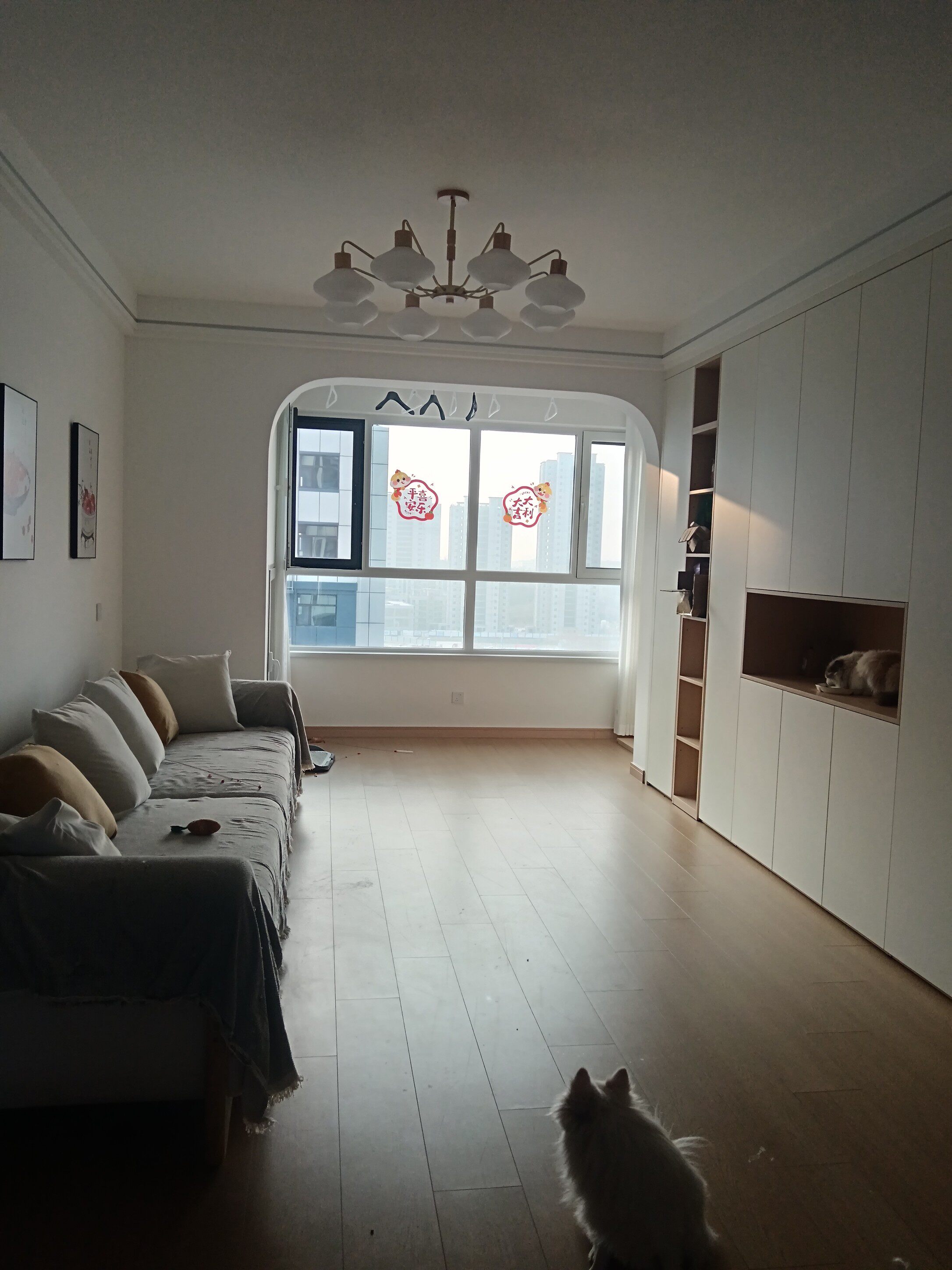 窗花福字过年静电贴纸蛇年新年装饰春节玻璃窗贴春联对联2025门贴