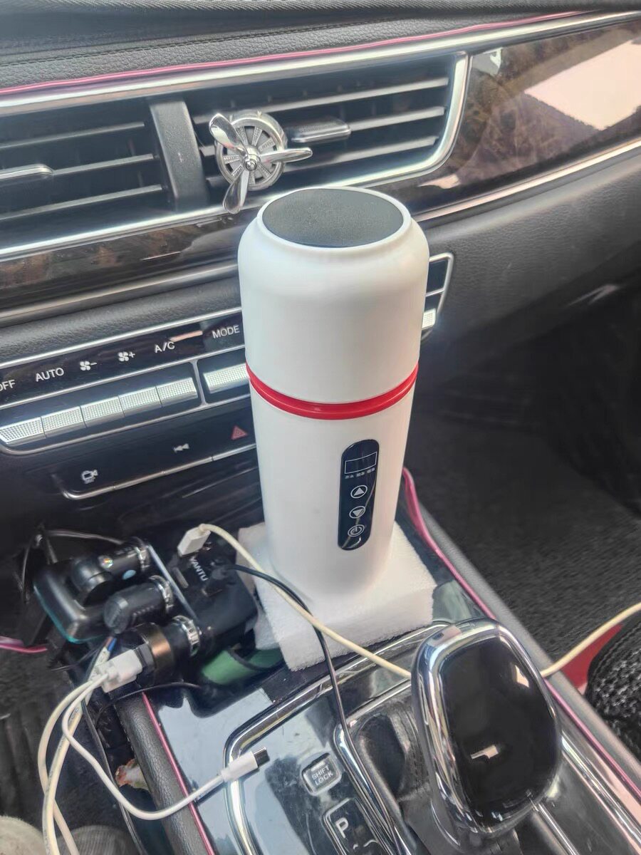 车载烧水杯12v24v通用烧水壶2025新款usb电加热杯保温一体热水器