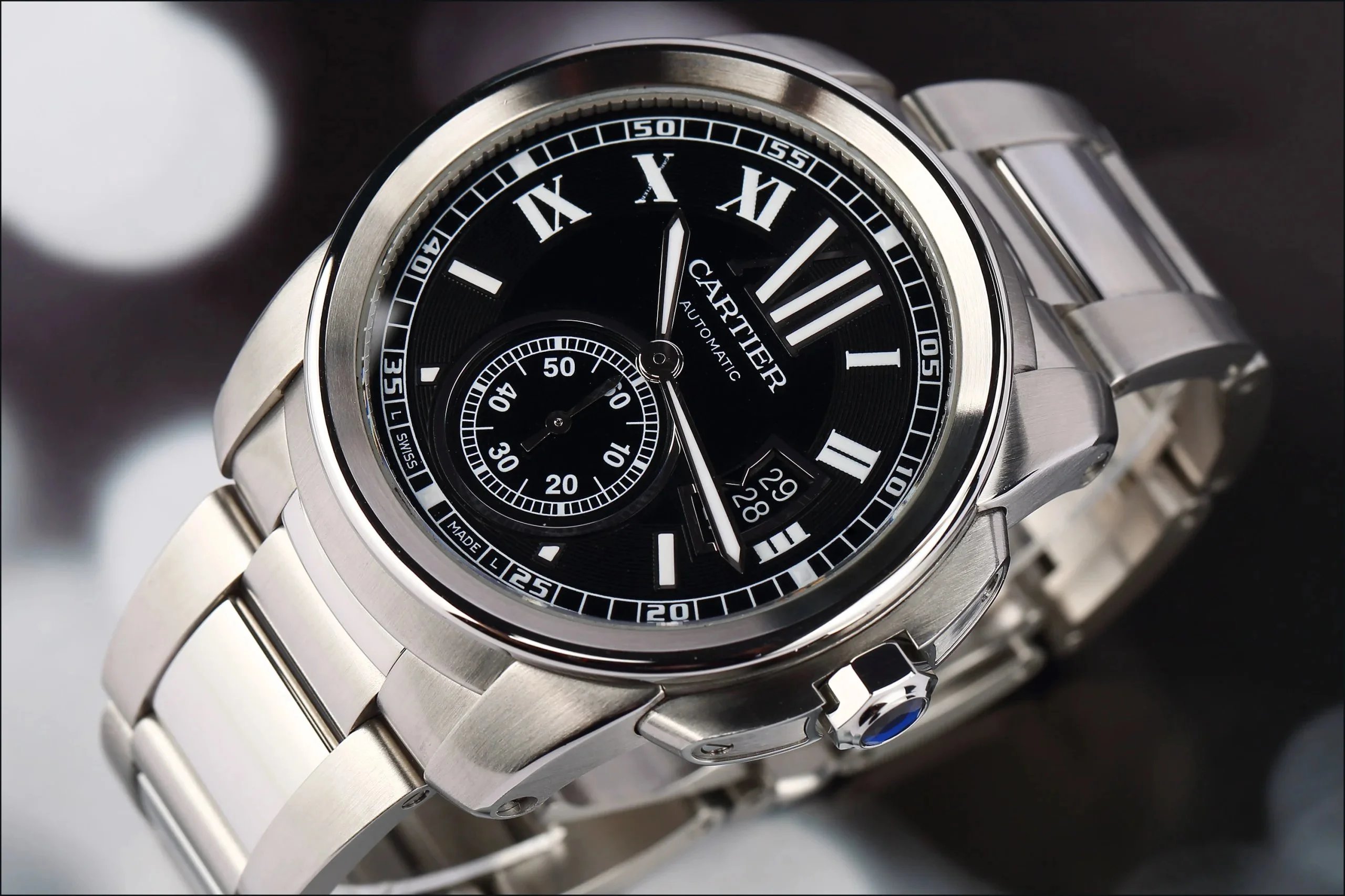 5新]公价57000卡地亚w7100016精钢自动机械男士