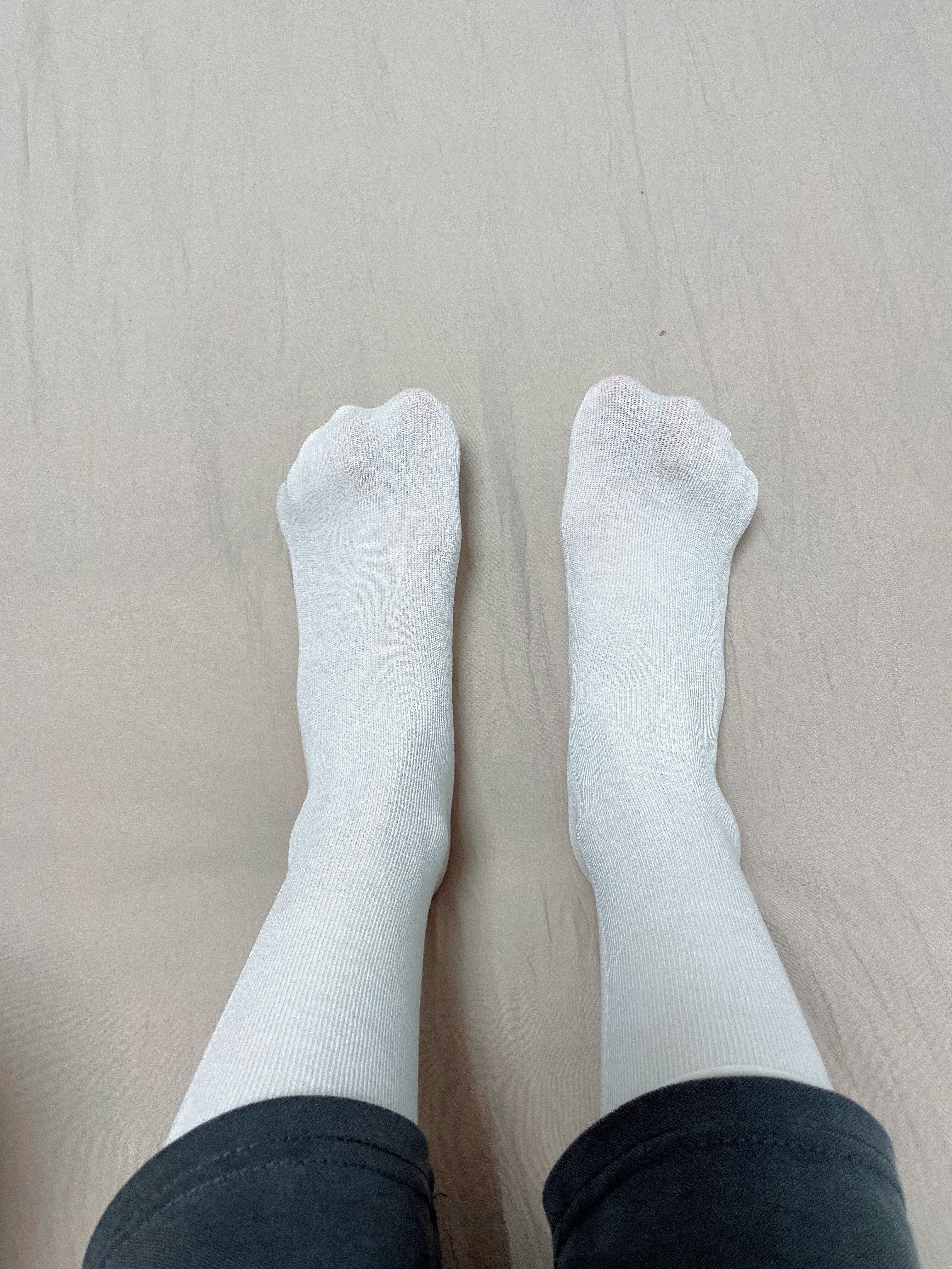 堆堆袜女夏季薄款搭配小皮鞋白色袜子女中筒袜潮春秋款冰冰长筒袜