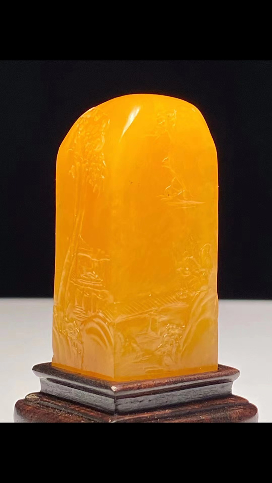 寿山田黄石萝卜丝【访友图】-wx210