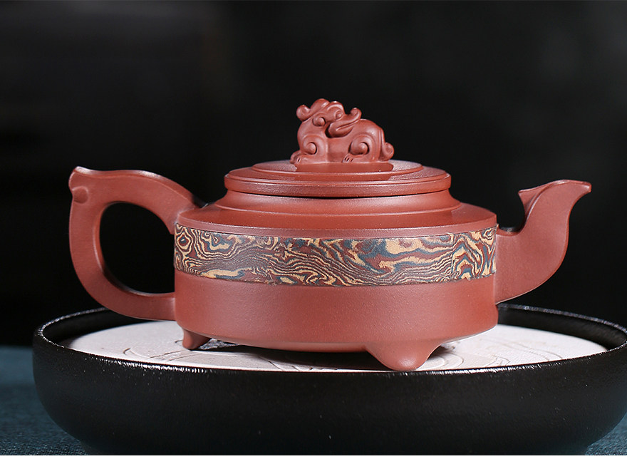 【一元起拍】国助工 顾国芳 底槽青玉带壶 保正品宜兴紫砂壶名家