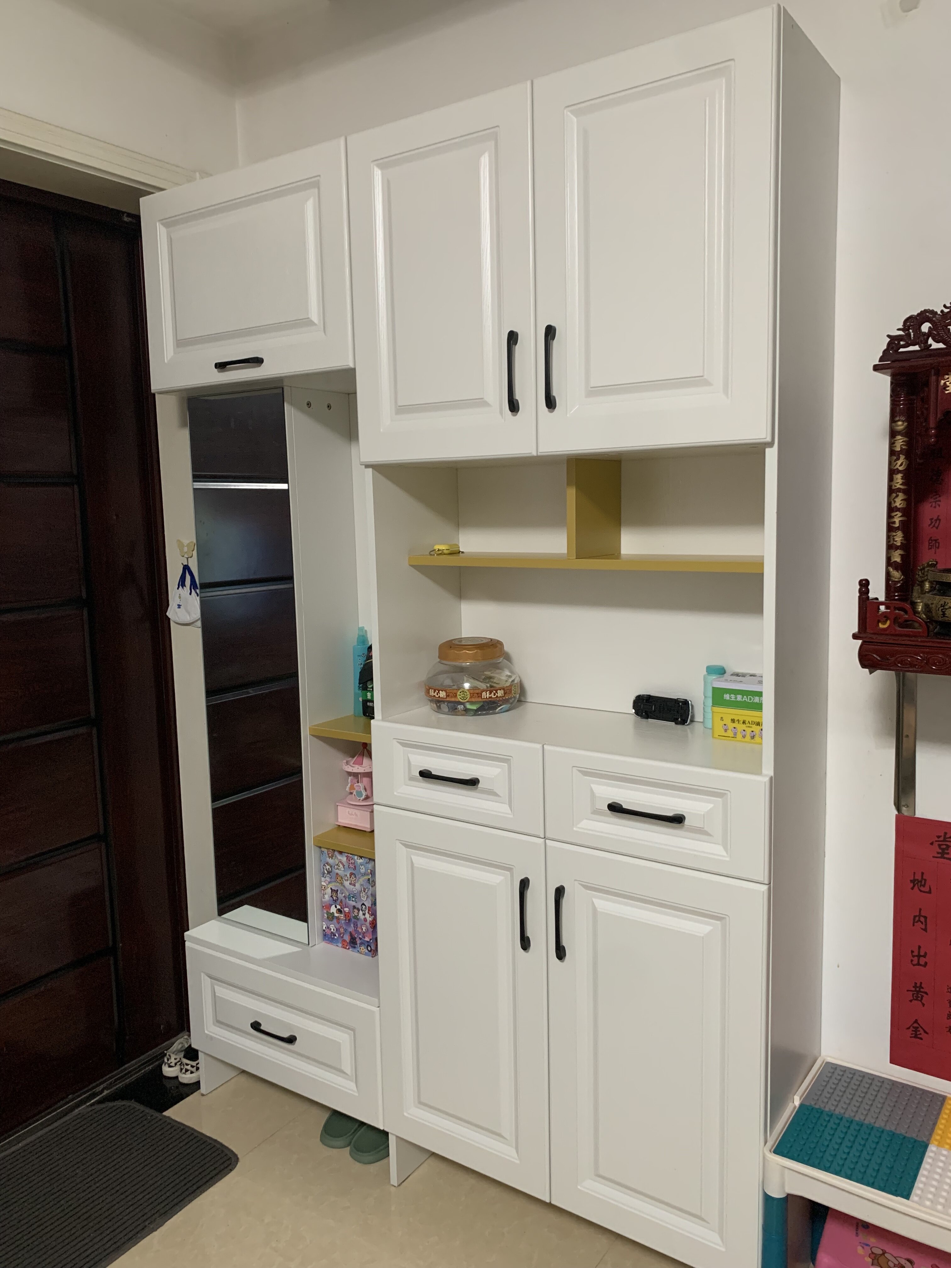 北欧式门厅柜鞋柜简约现代客厅进门隔断玄关柜间厅衣帽柜装饰屏风