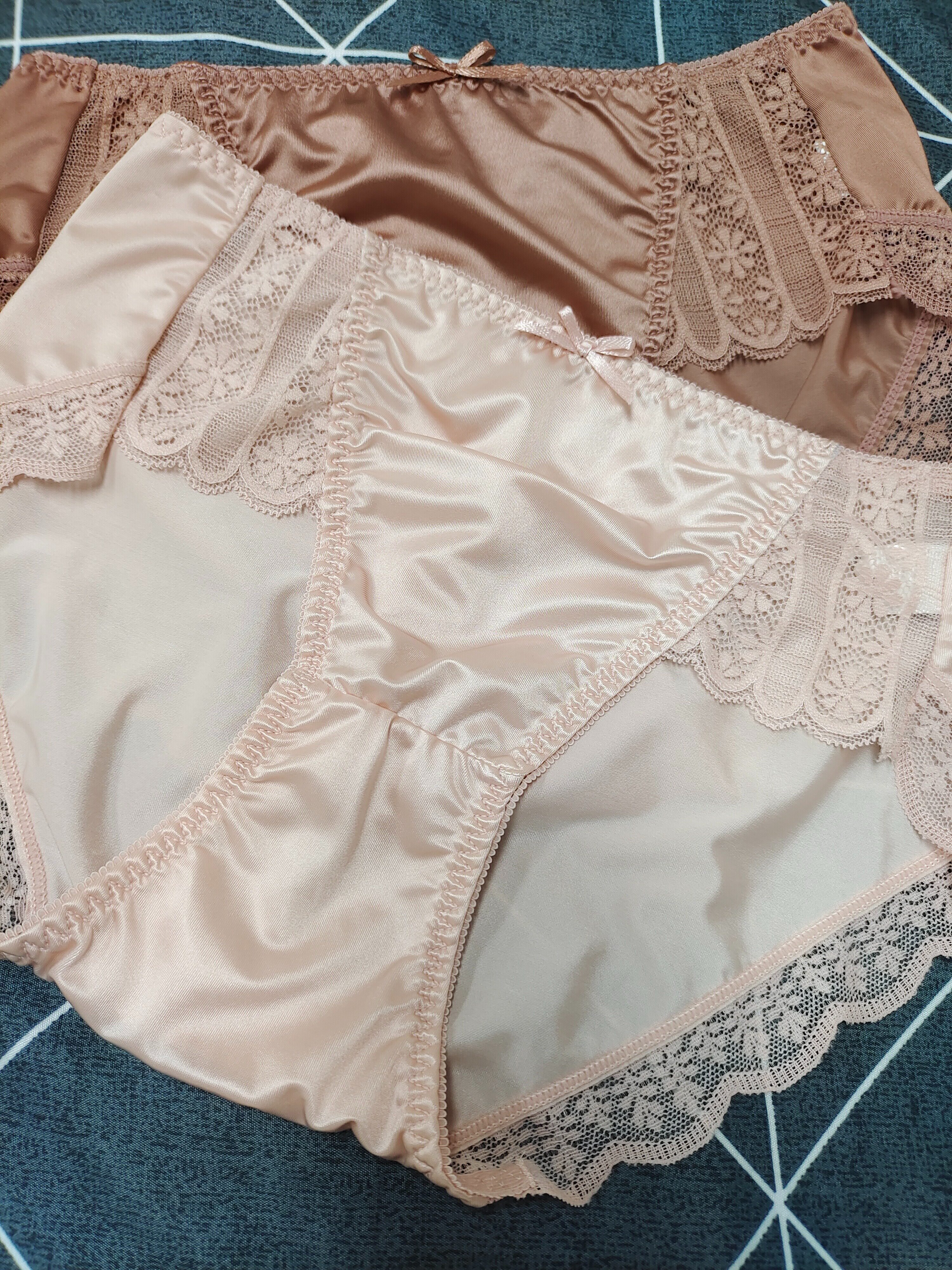 欧迪芬内裤女士中腰抗菌裆少女生2025夏季薄款性感蕾丝三角短裤