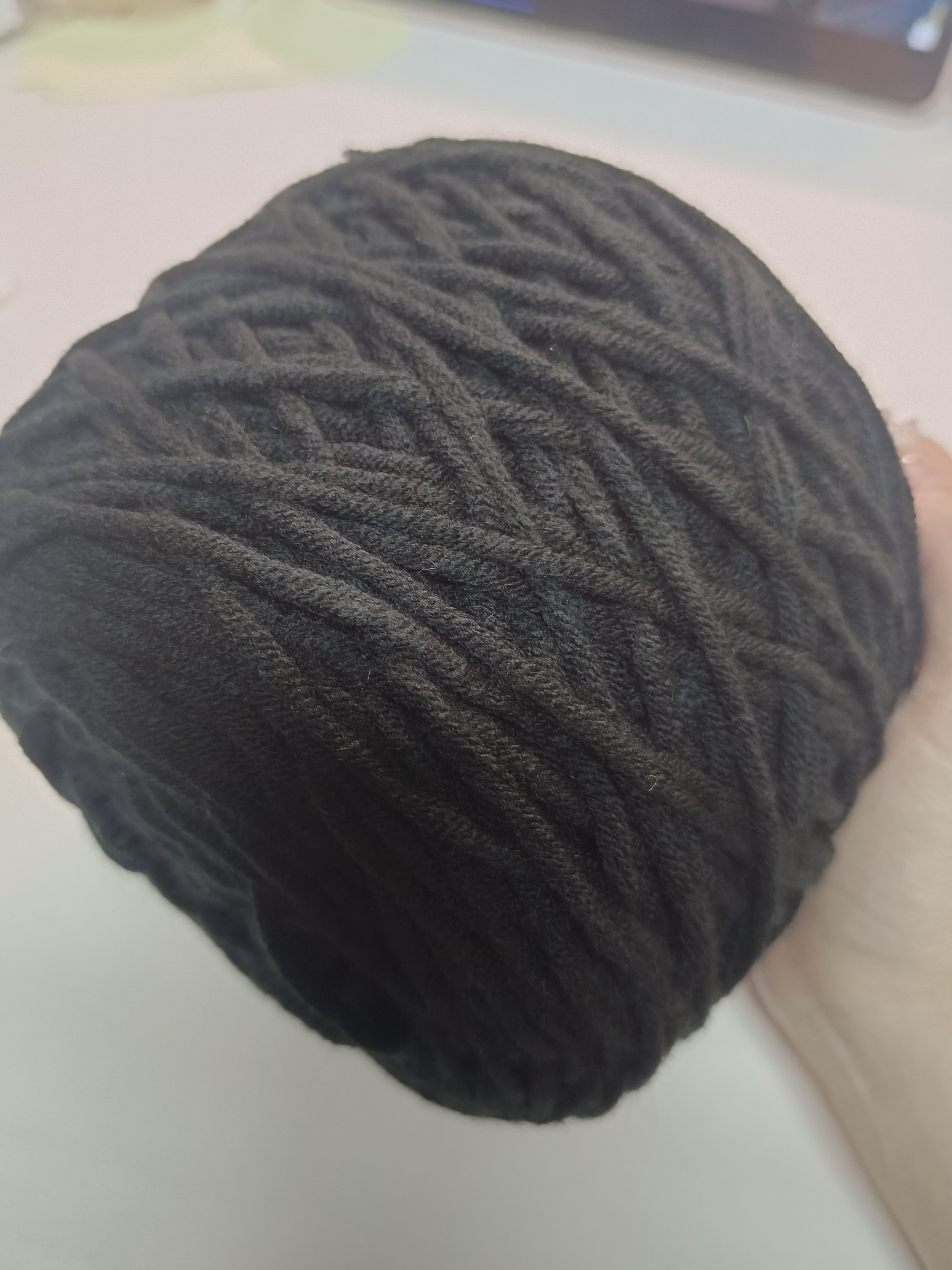 8股情人棉簇绒酒红色毛线团棒针粗毛线四两团棉线韩棉男女围巾线