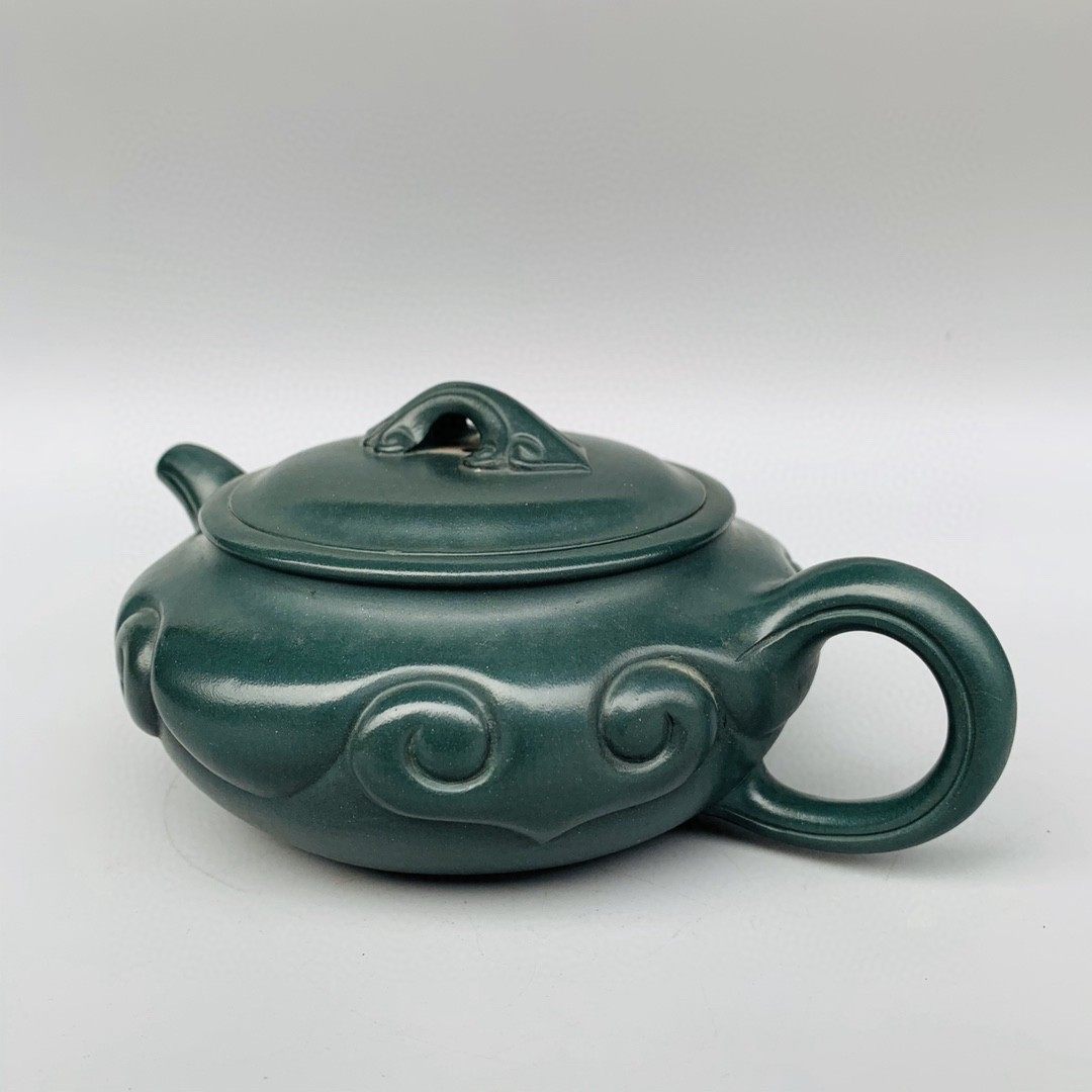 北京匡德国际拍卖有限公司 如意紫砂绿泥壶-12026