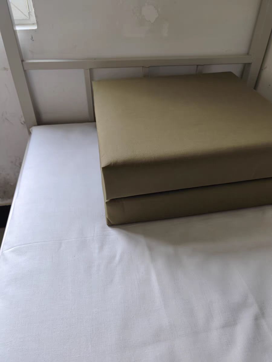 手工定型被内务被军绿色无帆布模型被标准豆腐块成型