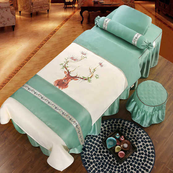 Internet celebrity September spinning beauty bed cover four -piece fumigation SPA printing breathable beauty salon four -piece set customization
Internet celebrity September spinning beauty bed cover four -piece fumigation SPA printing breathable beauty salon four -piece set customization