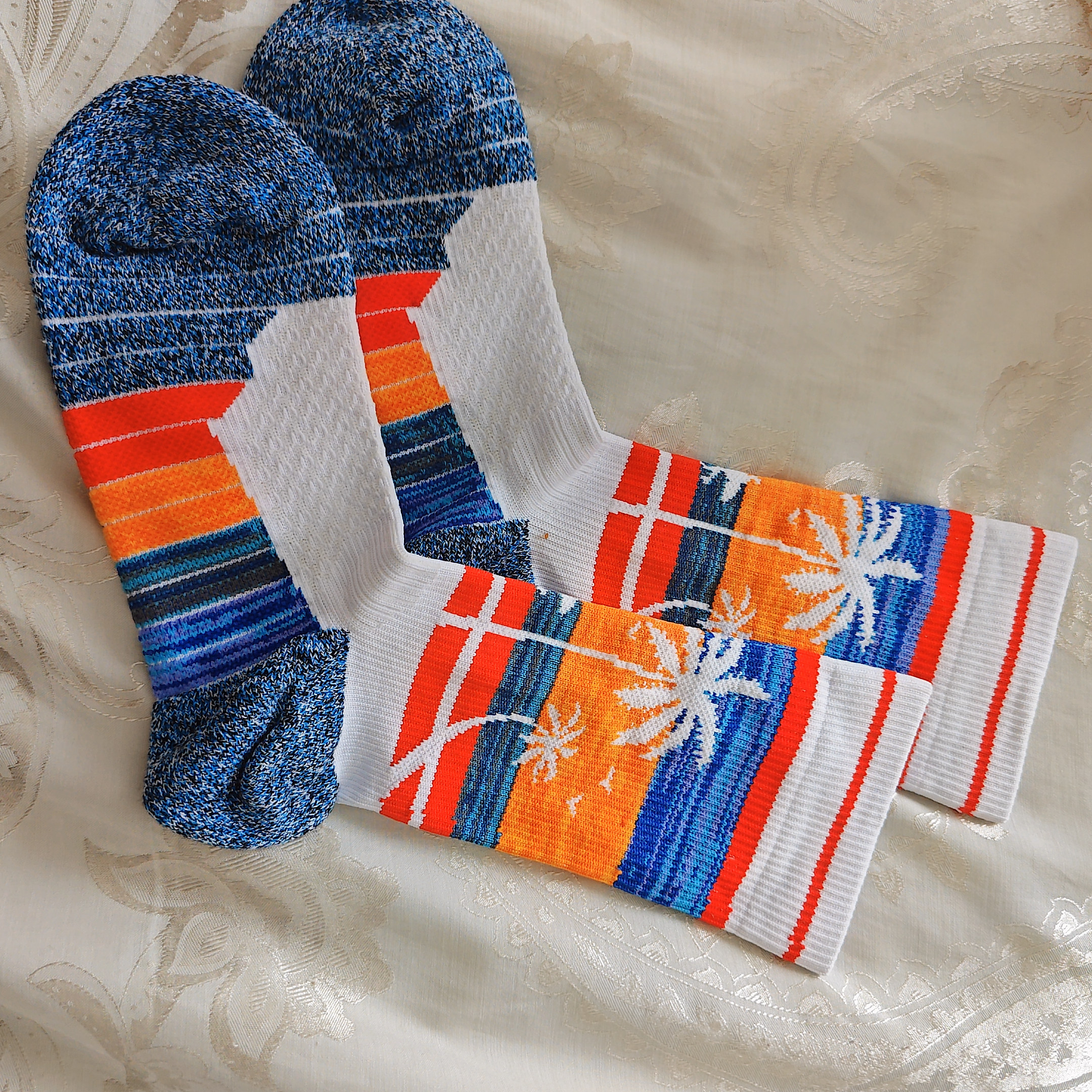 专业网球袜长筒男款毛巾底跑步专用羽毛球乒乓球青少年中筒运动袜