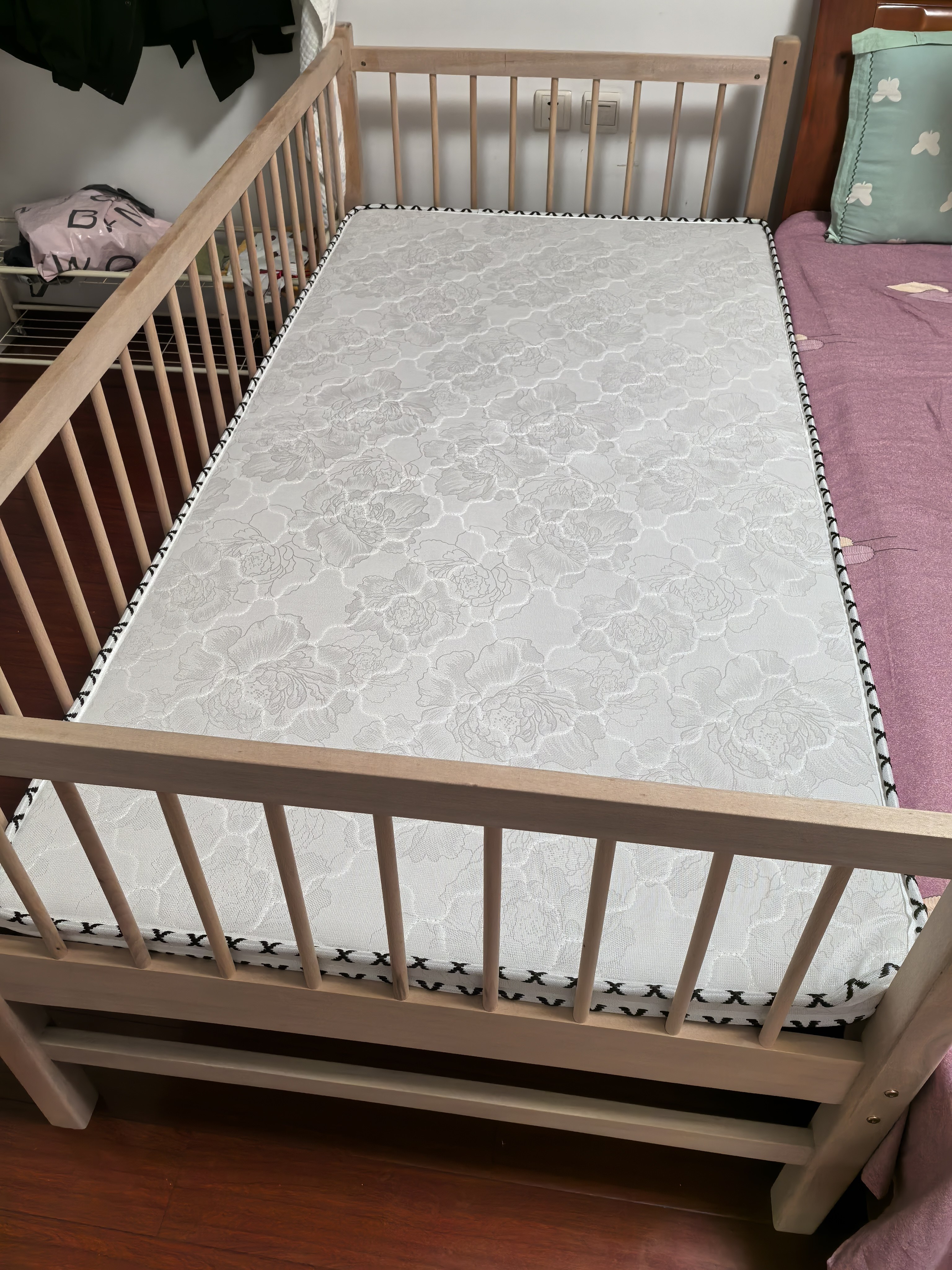 实木儿童床拼接床婴儿床无缝拼接大床神器男女孩床边加宽床单人床