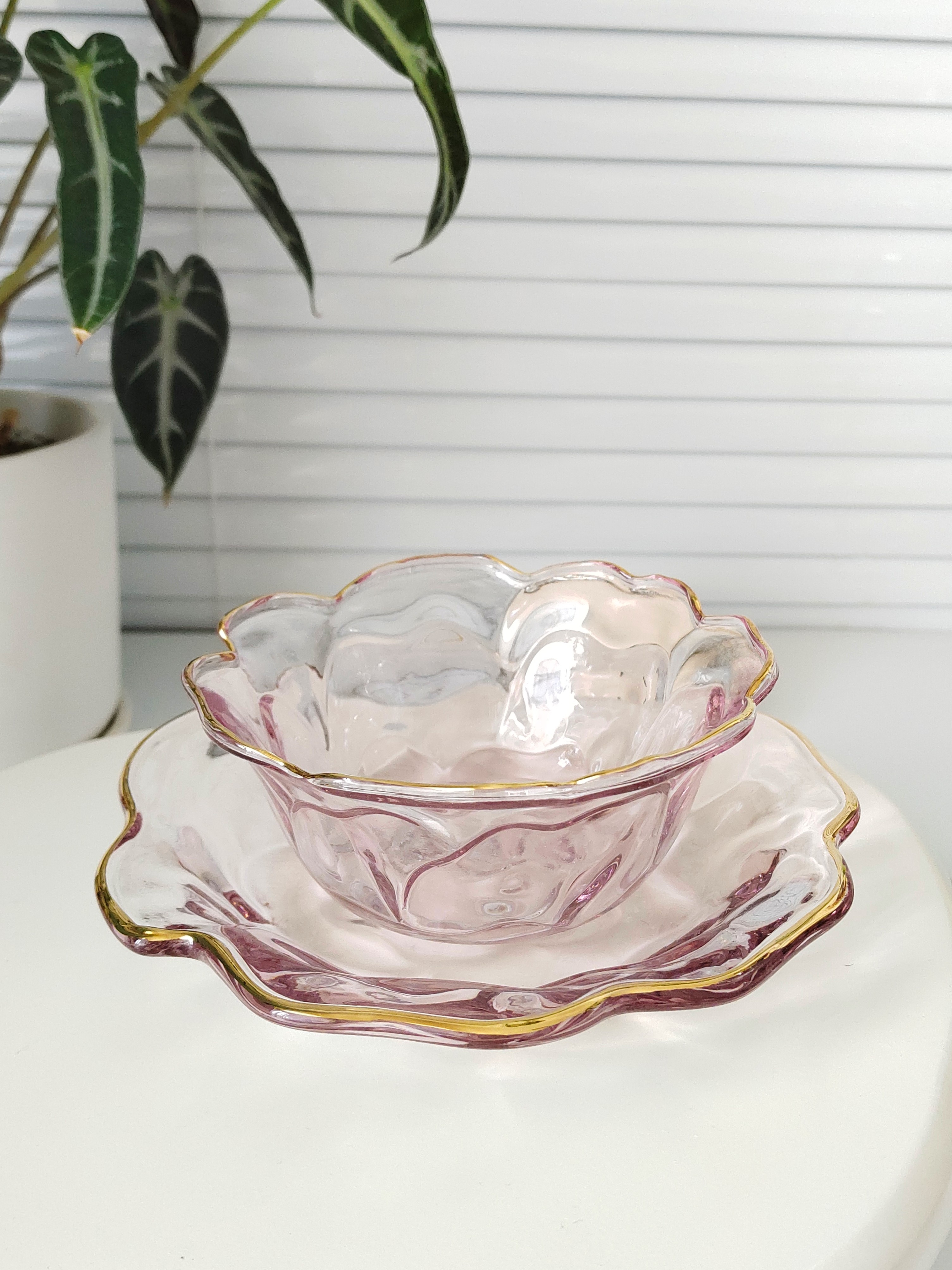 玻璃碗小号透明甜品燕窝碗精致小碗冰淇淋酸奶碗藕粉碗轻奢高级感