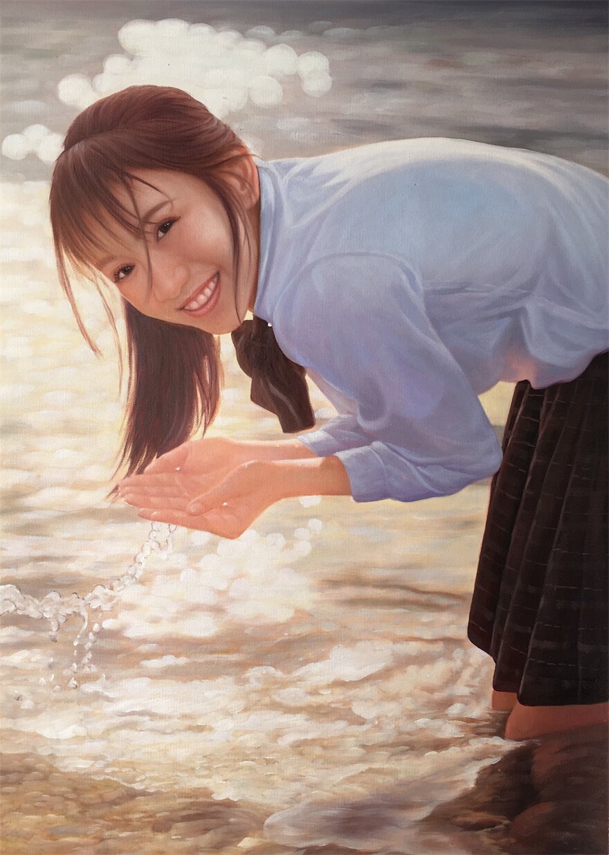 黄欣雨《那年的夏天》高品质油画