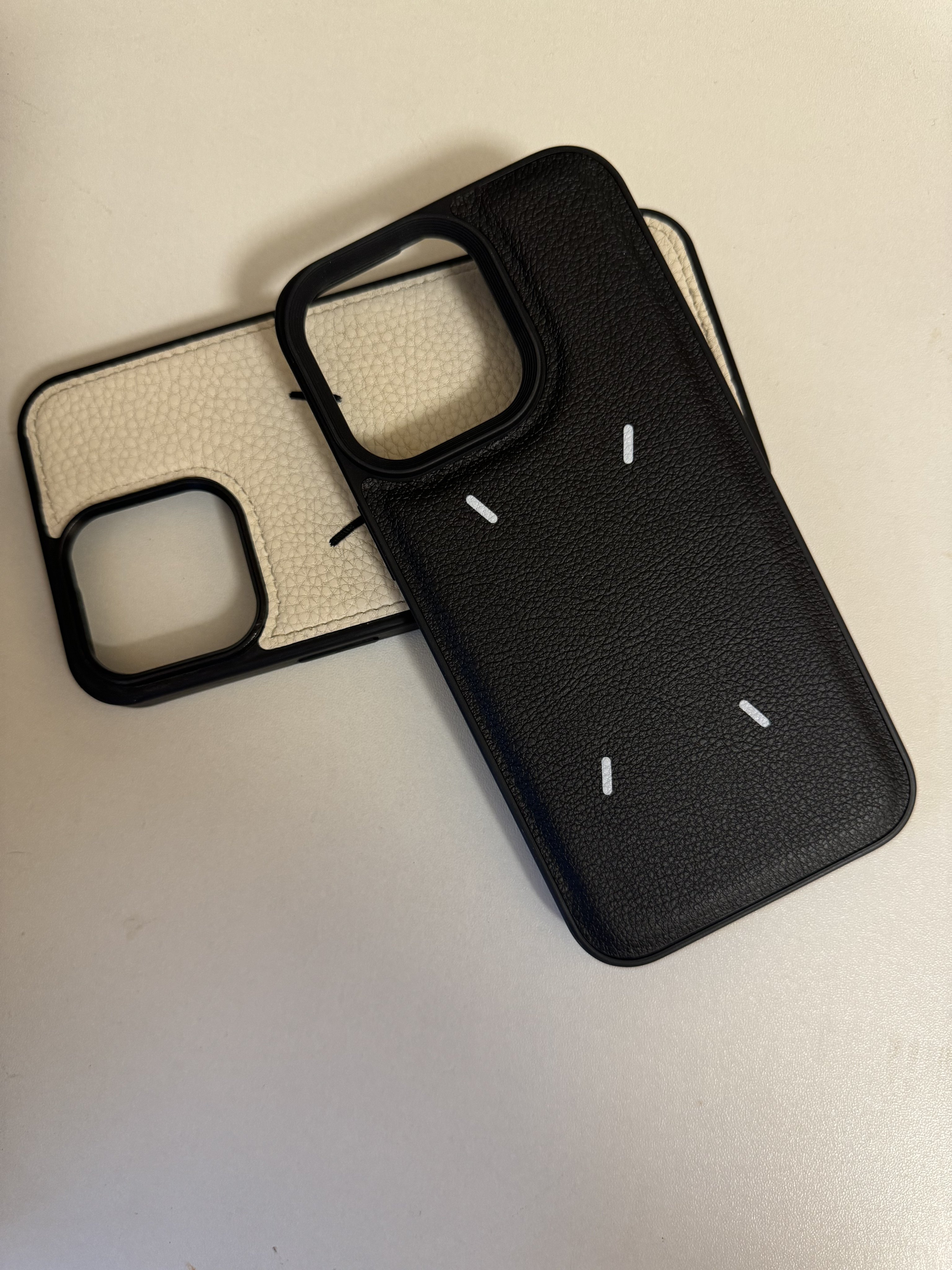 壳15简约13黑色皮质16promax小众设计iphone15promax全包软壳