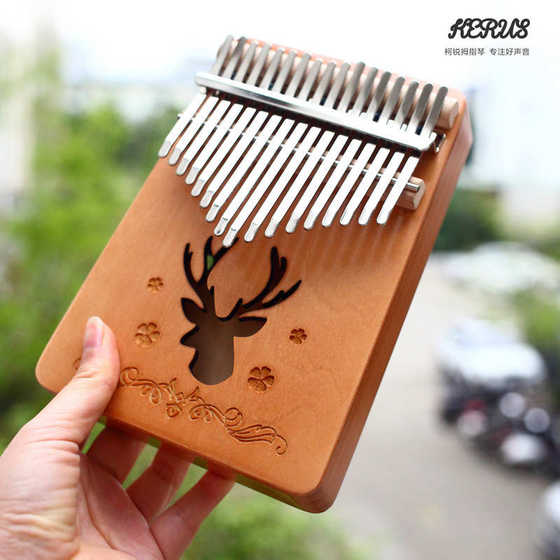 Kerui 's Thumb Piano Kalynba 17 톤 5 손가락 피아노 Kalynba 초보자 손가락 마이크 악기 Kerui 's Thumb Piano Kalynba 17 톤 5 손가락 피아노 Kalynba 초보자 손가락 마이크 악기