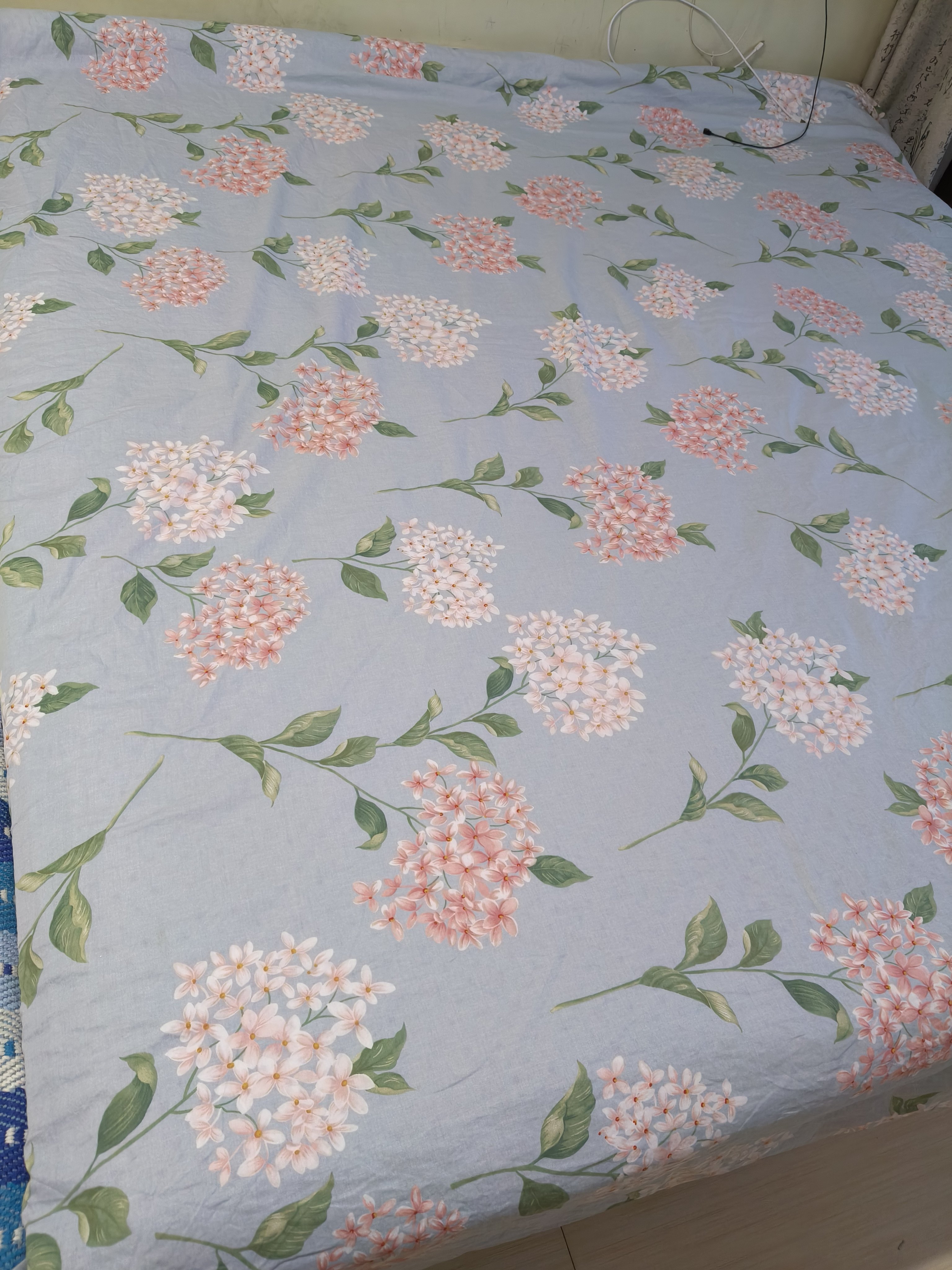 花簇床单单件纯棉双人床学生宿舍单人全棉1.8m1