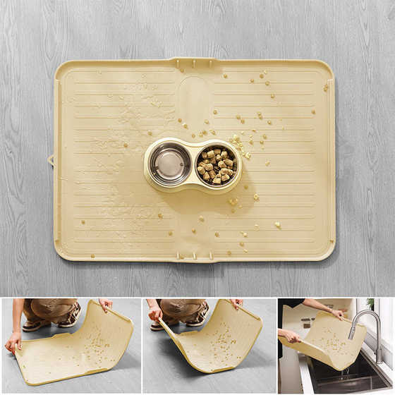 Silicone pet mat thickened cat and dog anti-slip feeding anti-spray pad without washing and absorbing water without odor, easy to handle and fold
Silicone pet mat thickened cat and dog anti-slip feeding anti-spray pad without washing and absorbing water without odor, easy to handle and fold