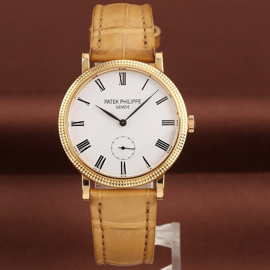 [9.8新]百达翡丽女表古典表18k黄金31mm手动机械手表7119j-010