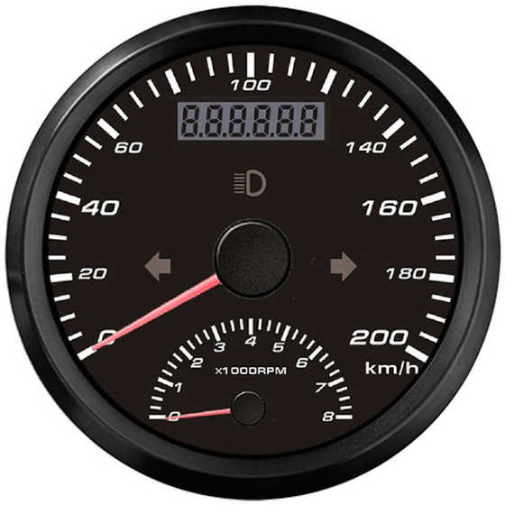 85mm 포인터 2-in-one multi-function meter 0-200 125 60km/h 자동차 GPS 속도계 85mm 포인터 2-in-one multi-function meter 0-200 125 60km/h 자동차 GPS 속도계