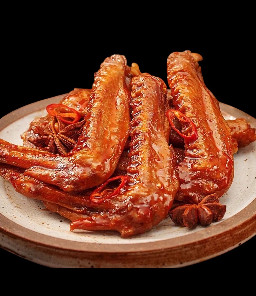 ylg香辣鸭翅卤味熟食大翅膀下酒菜即食休闲食品夜宵解馋追剧零食